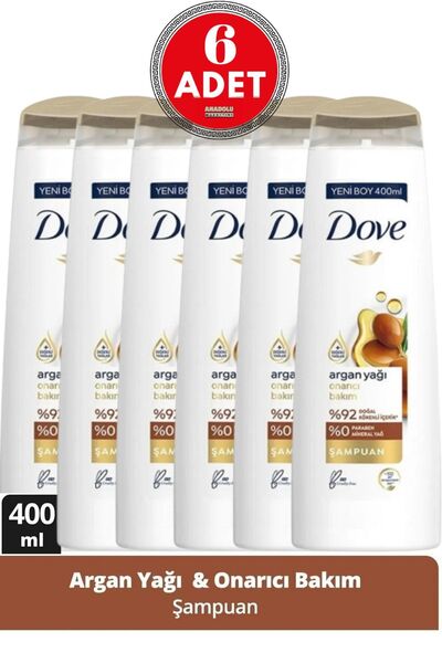 Dove ŞAMPUAN ARGAN YAĞI 400ML 6 ADET