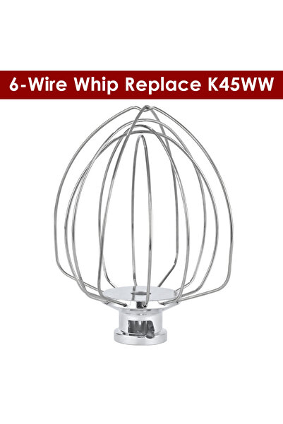 Choice K45WW خفاقة سلكية فولاذية لخلاط KitchenAid Artisan Series Tilt-Head سع...