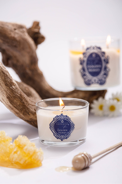 Sapphire Home Store GOLDEN HONEY 220gr Doğal Kokulu Mum