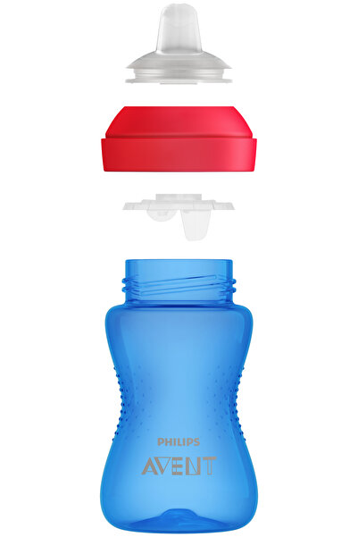Philips Avent Yumuşak Uçlu Alıştırma Bardağı, 9+ Ay, 300 ml, Mavi, SCF802/01