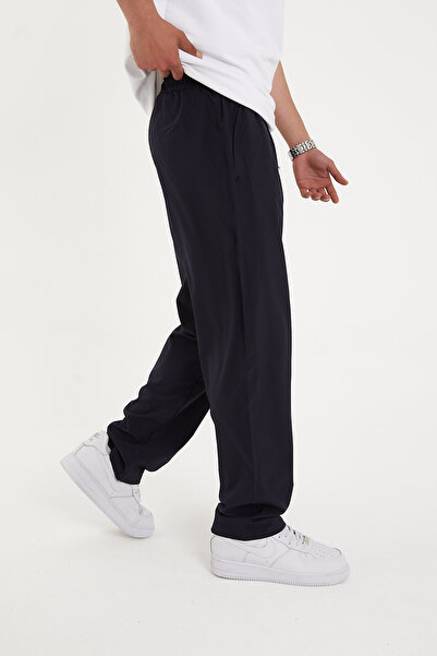 Pavotti Erkek Baggy Pantolon Bel Lastikli Paraşüt Kumaş (( Oversize Ürün )) (Geniş Kalıp )