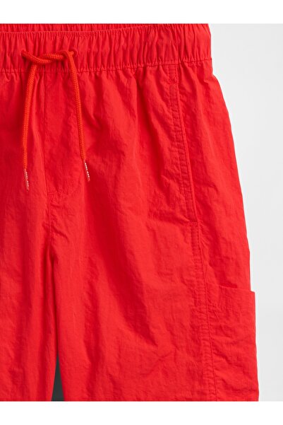 GAP Erkek Çocuk Kırmızı Pull-On Hybrit Kargo Şort