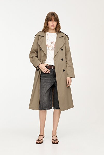 Pull & Bear Kemerli trençkot