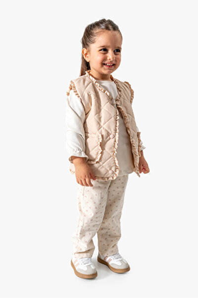 Jikko Baby 3-Piece Baby Set with Ruffle Vest 9076