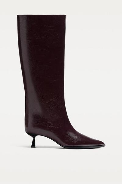 Stradivarius Kısa Sivri Topuklu Çizme