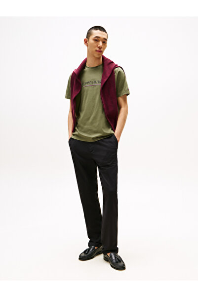 Tommy Hilfiger Men's Green T-Shirt Mw0Mw40324 Pli