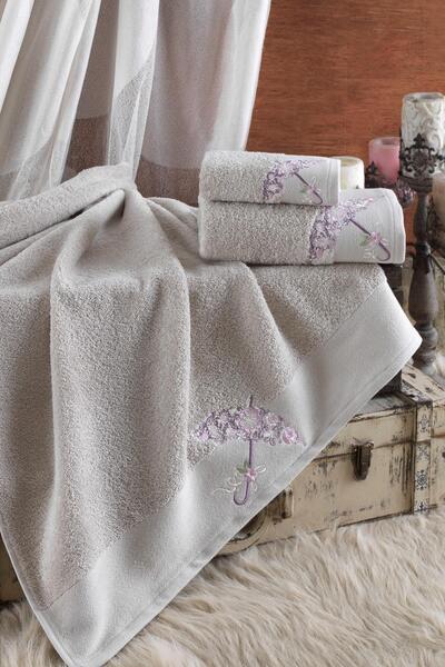 Ellia Soft Victory 3-комплект рушників 100% бавовна в коробці Набір для лазні Набір для весільного приданого Розкішний рушник для ванної кімнати