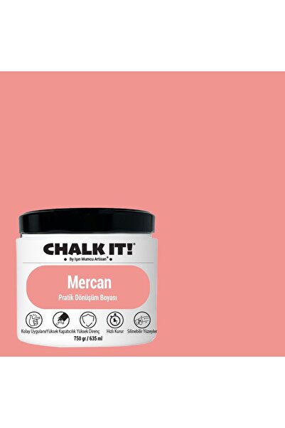 Işın Mumcu Artisan Chalk It Kendinden Vernikli Boya | Mercan
