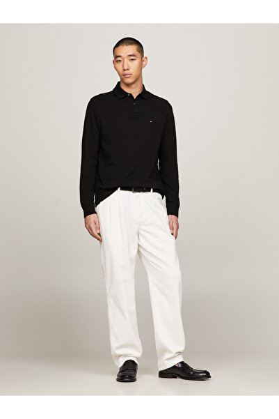 Tommy Hilfiger Ανδρικό μπλουζάκι με μαύρο γιακά πόλο MW0MW20183 BDS