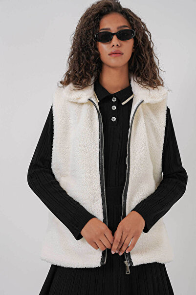 Bigdart Peluş Taş Kadın Yelek 6793