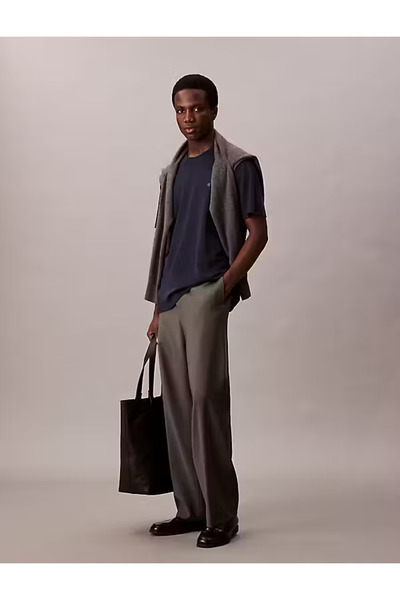 Calvin Klein Erkek Marka Logolu Organik Pamuklu Günlük Kullanıma Uygun Lacive...