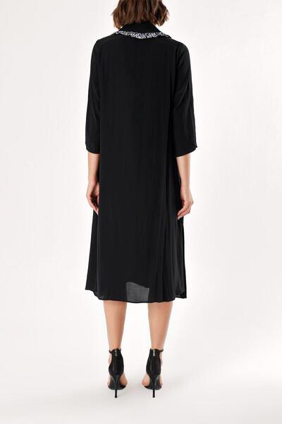 SOCIETA Black Loose-fitting Dress 93952