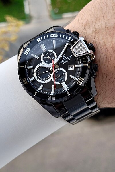 Daniel Klein Siyah Renk 47 Mm İç Göstergeleri Aktif Erkek Kol Saati
