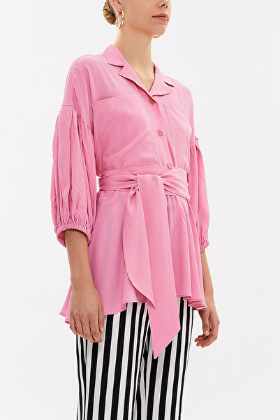 SOCIETA Loose Cut Balloon Sleeve Blouse - 19761