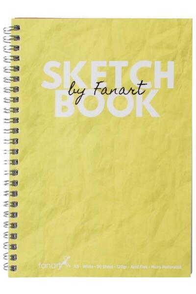Fanart Academy Sketch Book 120 Gr Spiral 50 Yp A5 Yellow 8674
