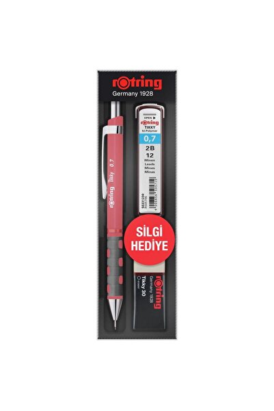 Rotring مجموعة مدرسية ممحاة تيككي مين 3 قطع 0.7 ملم روز دري RO-KK07-07-GUL