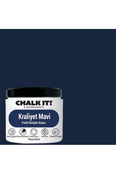 Işın Mumcu Artisan Chalk It Kendinden Vernikli Boya | Kraliyet Mavi