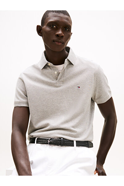Tommy Hilfiger تي شيرت بولو رمادي للرجال MW0MW17770 P01