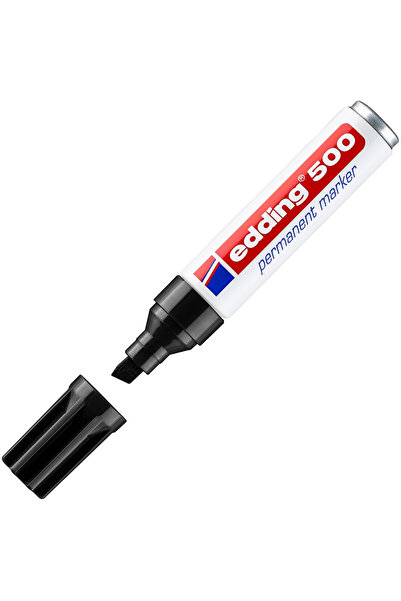 Edding قلم تحديد دائم ذو طرف مقصوص 2-7 مم أسود 500