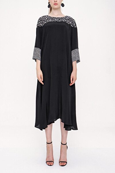 SOCIETA Patterned Fabric Combination Dress 93950