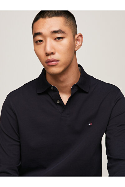 Tommy Hilfiger Erkek Lacivert Polo Yaka T-Shirt MW0MW20183 DW5