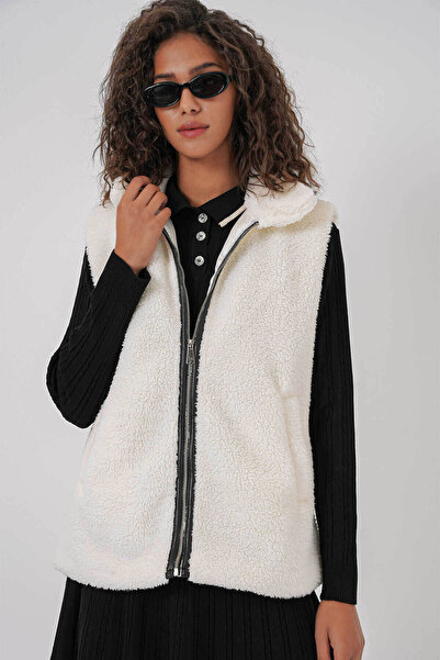 Bigdart Peluş Taş Kadın Yelek 6793