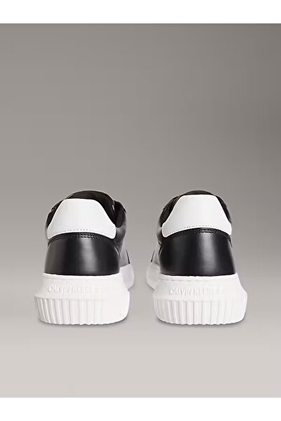 Calvin Klein Erkek Chunky Cupsole Deri Sneaker Ayakkabı - Siyah