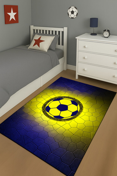 modalive Home Taraftar Desenli Çocuk Odası Halısı