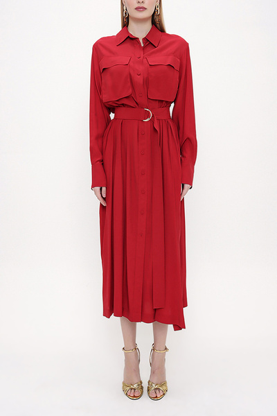 SOCIETA Belted Loose Cut Dress 93827