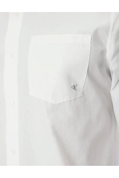 Calvin Klein SHIRT, FOR MEN, WITH POCKET, BASIC COLLAR, LONG SLEEVES, SOLID COLOUR, EMBROIDERED LOGO, BUTTONS CLO