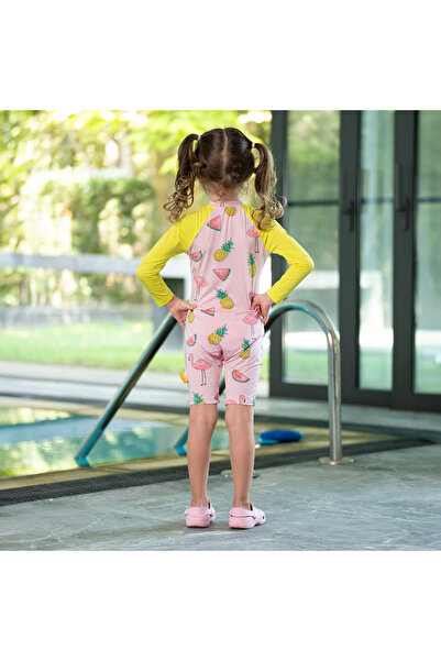 Owli Sunsafe Uv Korumalı Swimsuit Mayo Flamingo