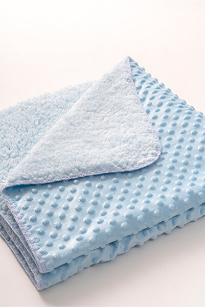 MAHFEL 100% Welsoft and Fleece Double Layer 1St Class Baby & Kids Blanket Blue