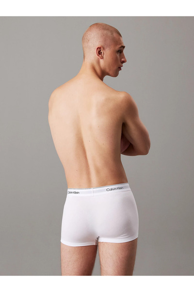 Calvin Klein Erkek Marka Logolu Elastik Bantlı Günlük Kullanıma Uygun Siyah-Beyaz-Gri Boxer LV00NB43
