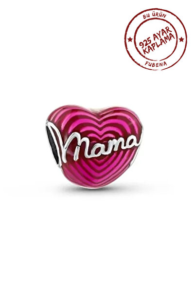 Fubena Pembe Mama Kalp Charm