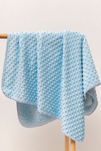 MAHFEL 100% Welsoft and Fleece Double Layer 1St Class Baby & Kids Blanket Blue