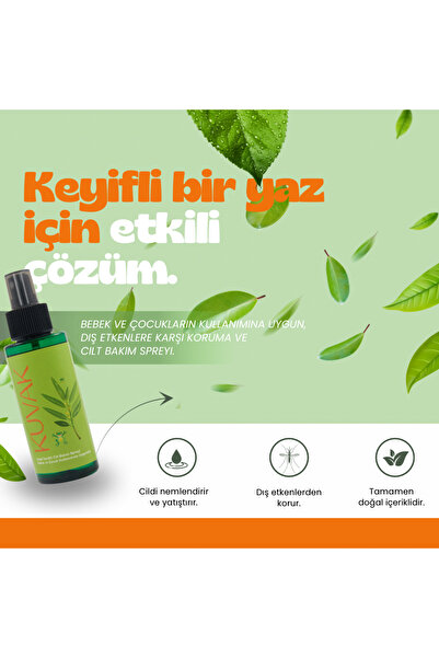 Kuvak Citronella Içerikli Doğal Cilt Bakım Spreyi