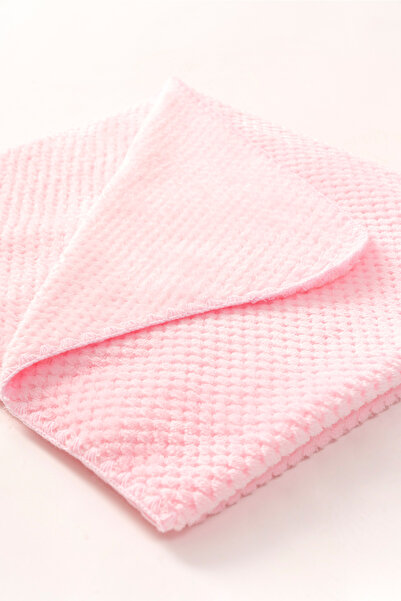 MAHFEL 100% Polar Jacquard Patterned 1St Class Baby & Kids Blanket Pink