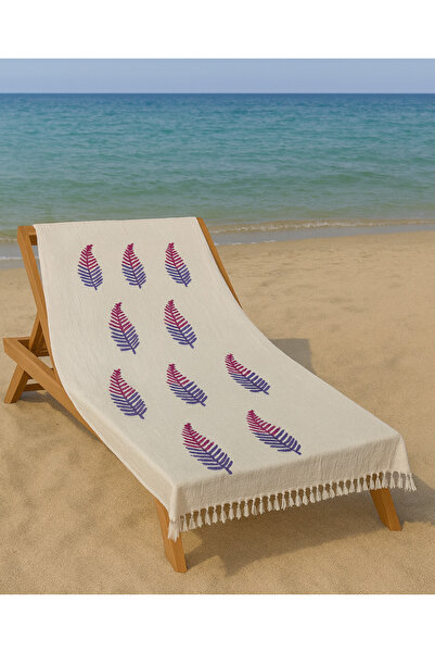 vita Муслин Пештемал с принт 100% памук Органична плажна кърпа Лен 3-слойна л...