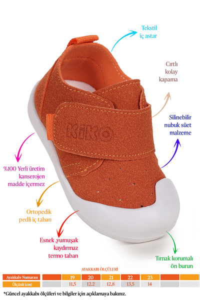 Kiko Kids Rosie First Step Velcro Casual Shoes for Baby Boy