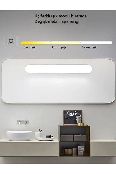 ULTRAS PERA 5 Watt Şarjlı Led Işık Mıknatıslı Led Lamba Dimmerli Nova Siyah Hero Led Aplik 3 Farklı Renk Işık