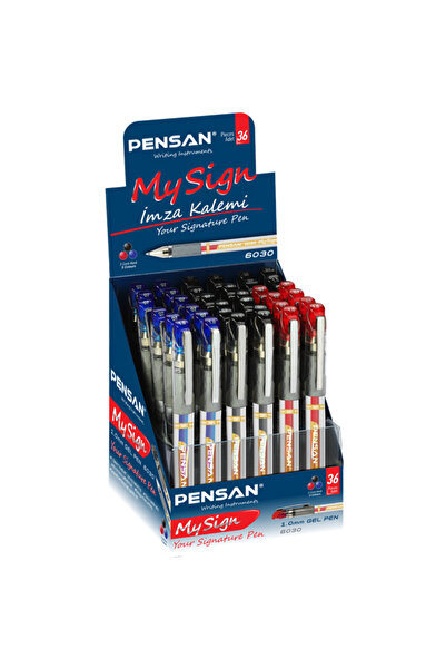 Pensan قلم حبر جاف ماي ساين جيل بيلي سيد بقلم توقيع 1.0 ملم MSK 36 LI 6030