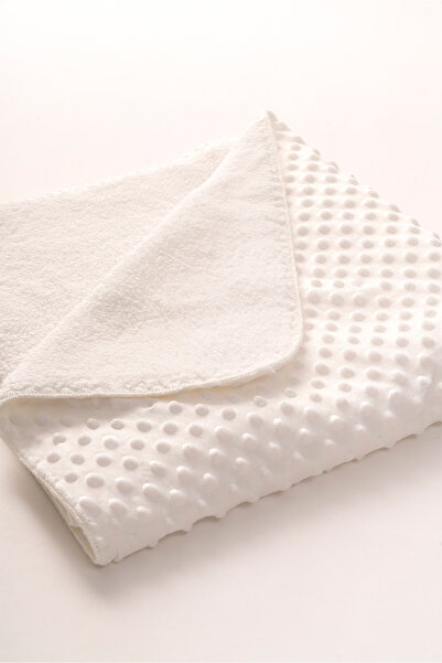 MAHFEL 100% Welsoft and Fleece Double Layer 1St Class Baby & Kids Blanket Ecru