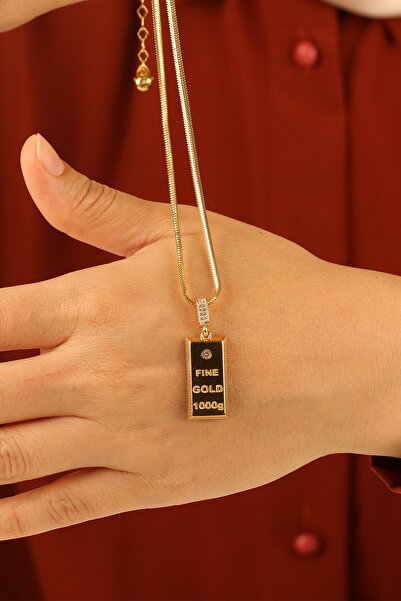 Çgk Çiğdem Gürel Kuyumculuk Balıksırtı Külçe Altın Kolye