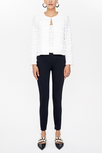 SOCIETA Siyah Beli lastikli tayt pantolon 41367