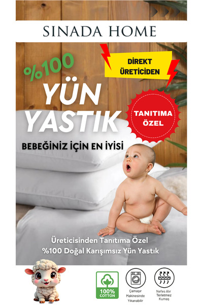 Sinada Bebekler Için %100 Yün Dolgu Yastık