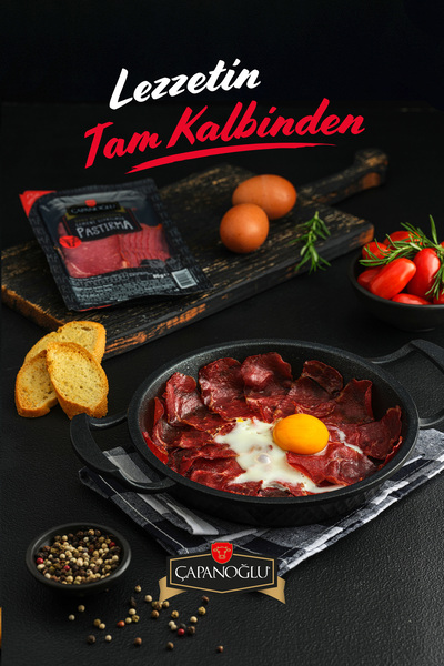 Çapanoğlu Dana Biftekten Dilimli Pastırma 80 gr Çemensiz Kayseri Usulü Kahvaltılık Et