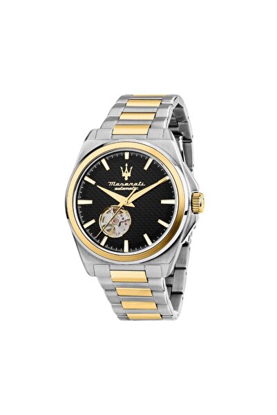 Maserati R8823152001 Steel Case Steel Cord with Automatic Movement 10 Atm Water Resistant Silver-