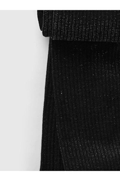 GAP Kız Çocuk Siyah Sim Detaylı Külotlu Çorap