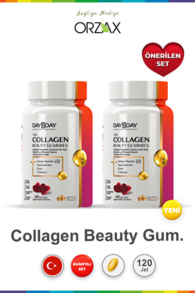 Orzax Day2day2 The Collagen Beauty Gummies 60 60 .2 Kutu (10.2026)çiğnenebili...
