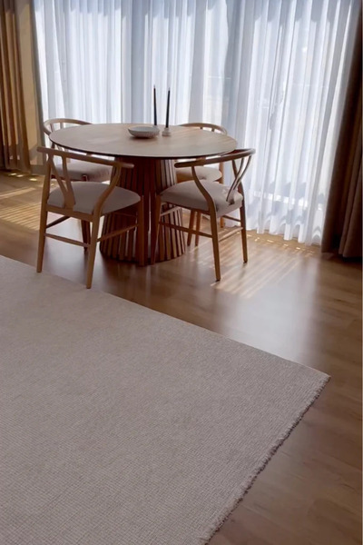 akbel halı & yatak exclusive home design 2411 Ekru - Akrilik Dokuma Halı | Dü...